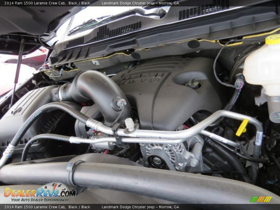 2014 Ram 1500 Laramie Crew Cab Black / Black Photo #8