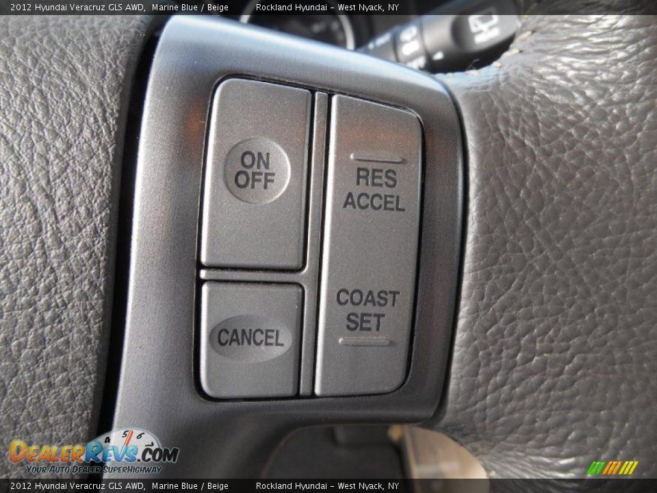 2012 Hyundai Veracruz GLS AWD Marine Blue / Beige Photo #14