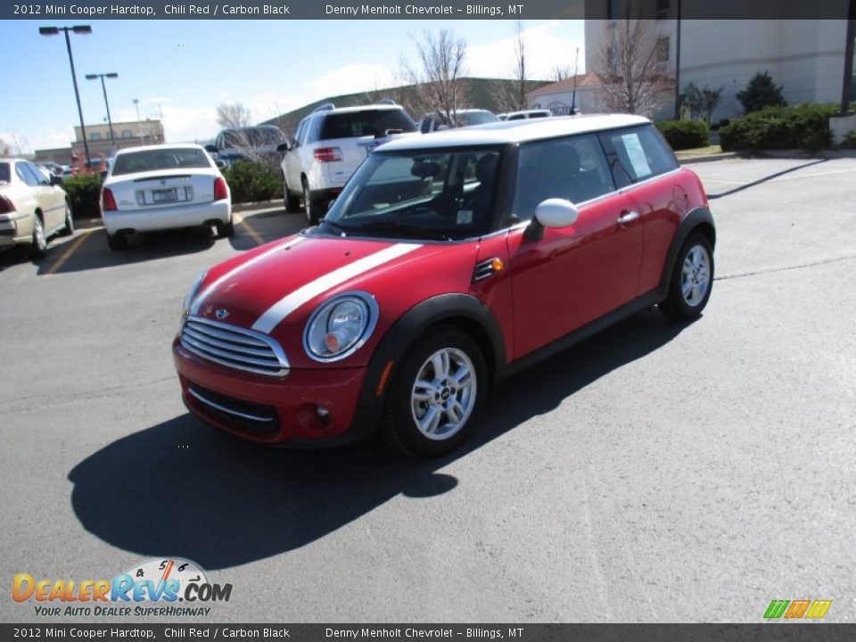 2012 Mini Cooper Hardtop Chili Red / Carbon Black Photo #2