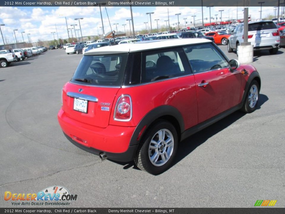 2012 Mini Cooper Hardtop Chili Red / Carbon Black Photo #6