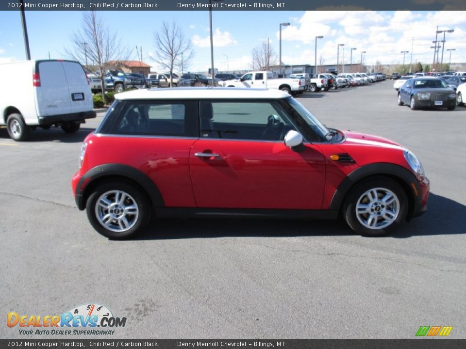 2012 Mini Cooper Hardtop Chili Red / Carbon Black Photo #7