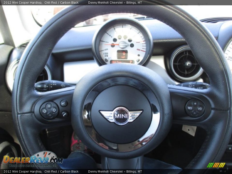 2012 Mini Cooper Hardtop Chili Red / Carbon Black Photo #11