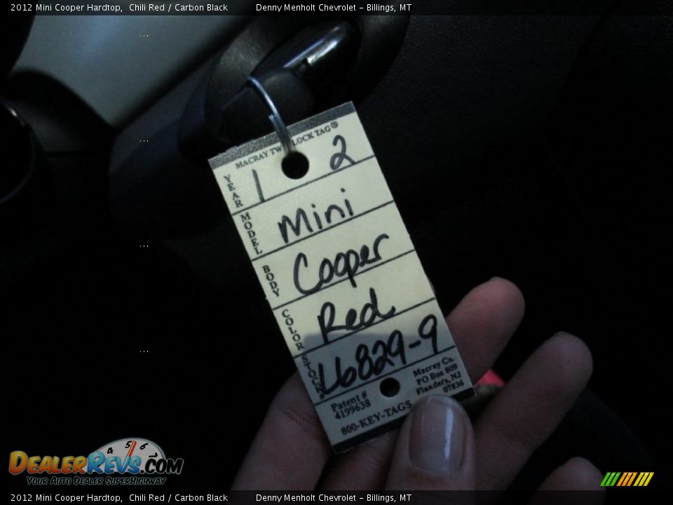 2012 Mini Cooper Hardtop Chili Red / Carbon Black Photo #15