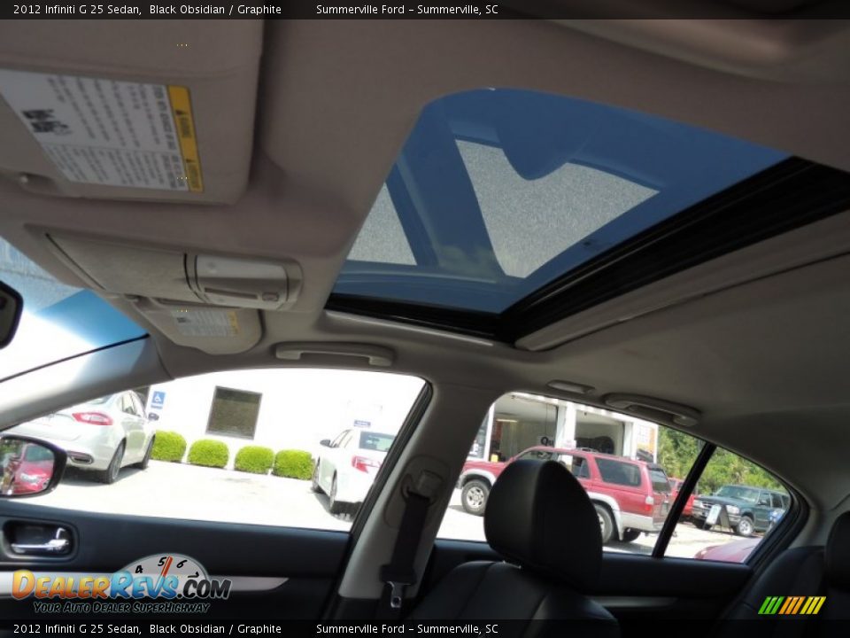 2012 Infiniti G 25 Sedan Black Obsidian / Graphite Photo #4