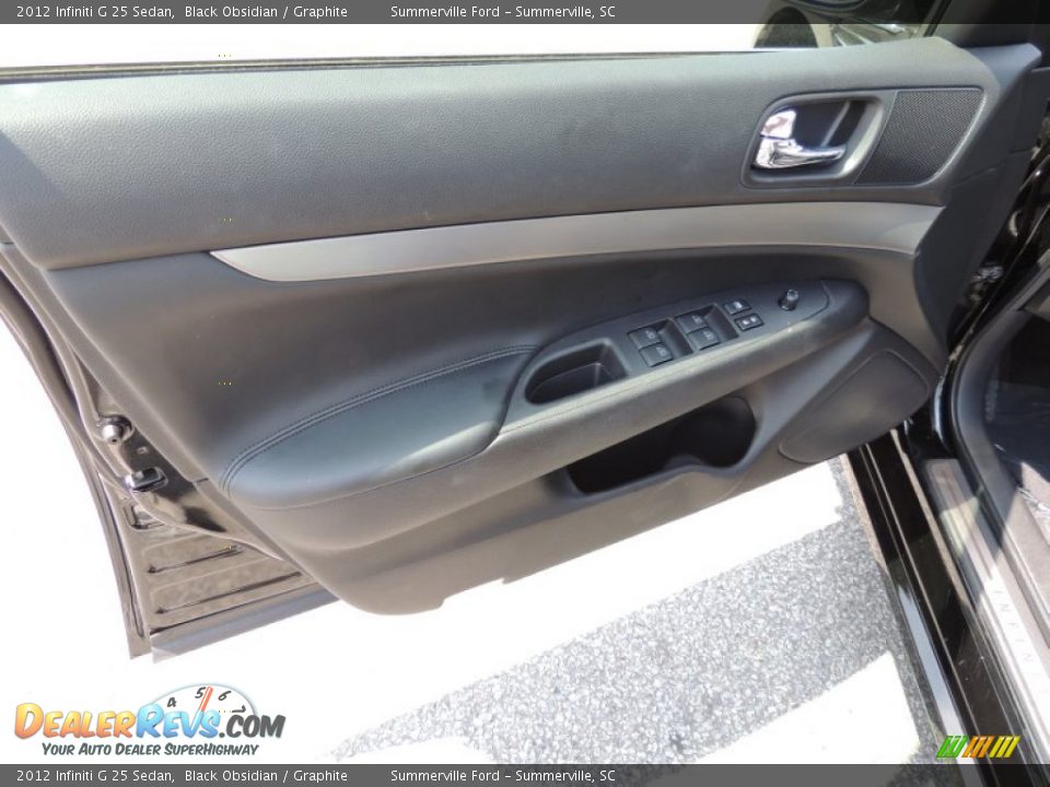 2012 Infiniti G 25 Sedan Black Obsidian / Graphite Photo #6