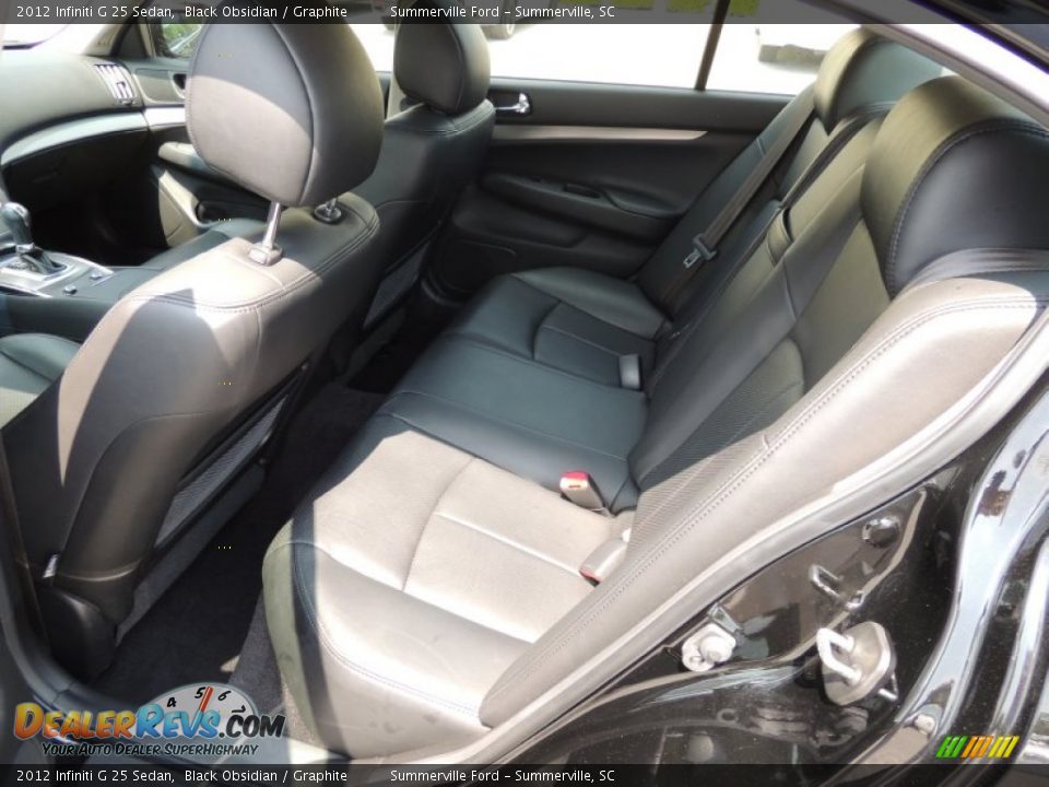 2012 Infiniti G 25 Sedan Black Obsidian / Graphite Photo #7