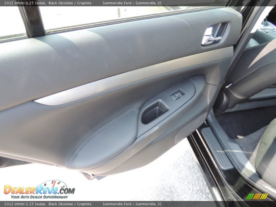 2012 Infiniti G 25 Sedan Black Obsidian / Graphite Photo #8