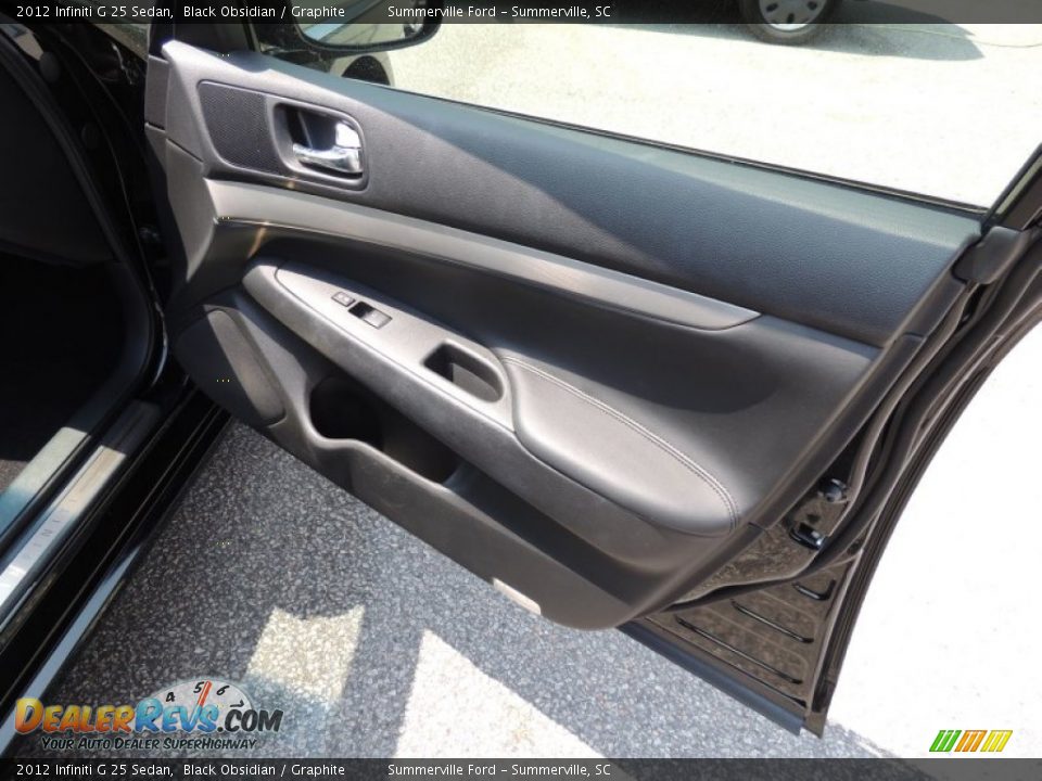 2012 Infiniti G 25 Sedan Black Obsidian / Graphite Photo #10