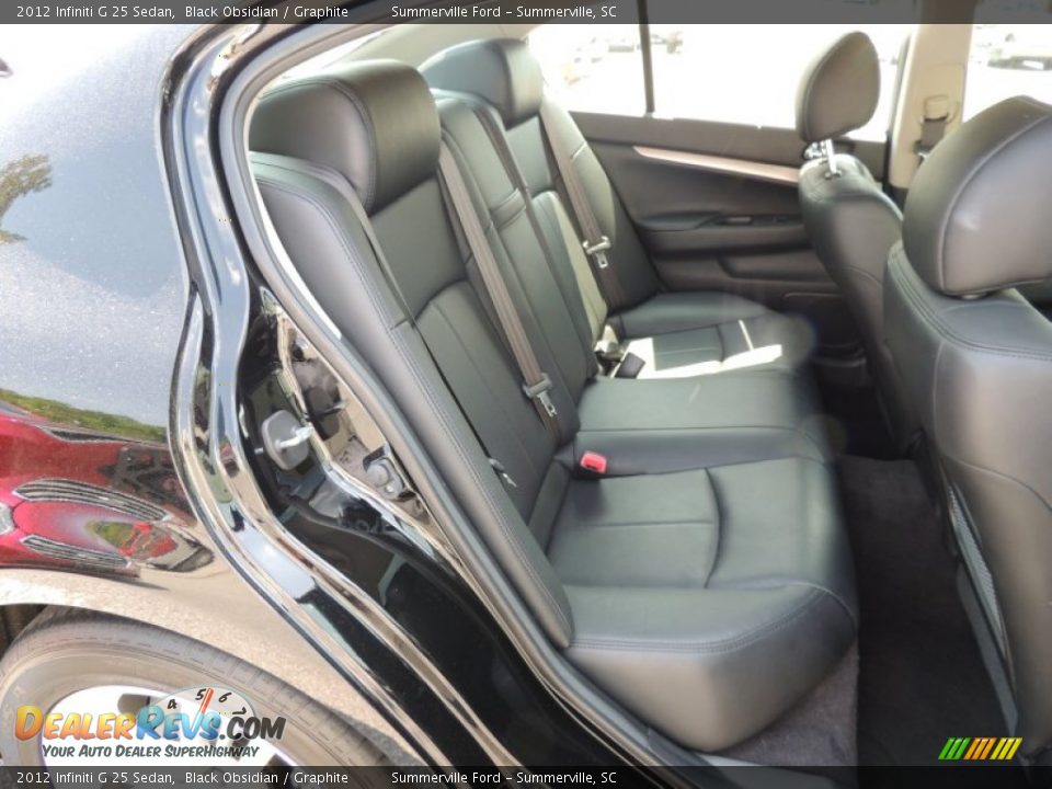 2012 Infiniti G 25 Sedan Black Obsidian / Graphite Photo #11