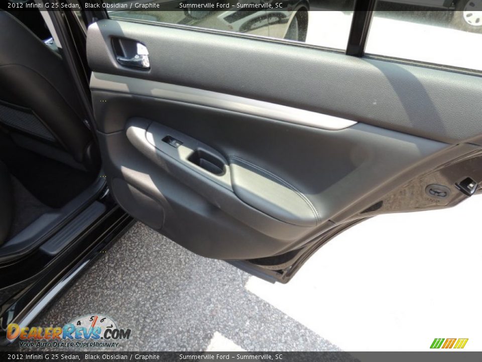 2012 Infiniti G 25 Sedan Black Obsidian / Graphite Photo #12