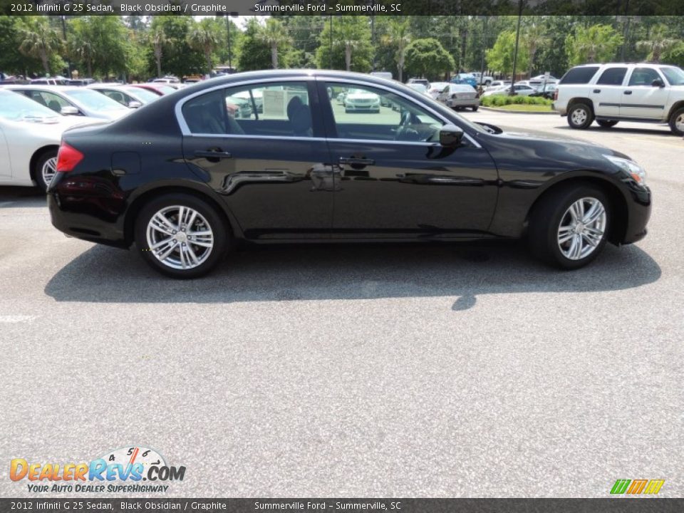 2012 Infiniti G 25 Sedan Black Obsidian / Graphite Photo #13