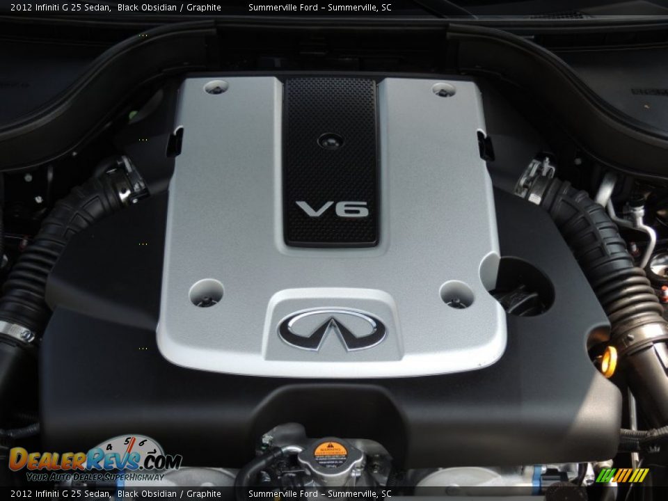 2012 Infiniti G 25 Sedan Black Obsidian / Graphite Photo #18
