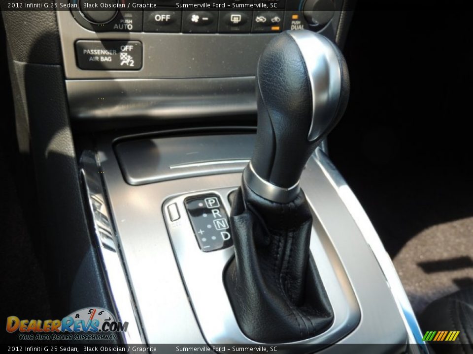 2012 Infiniti G 25 Sedan Black Obsidian / Graphite Photo #19