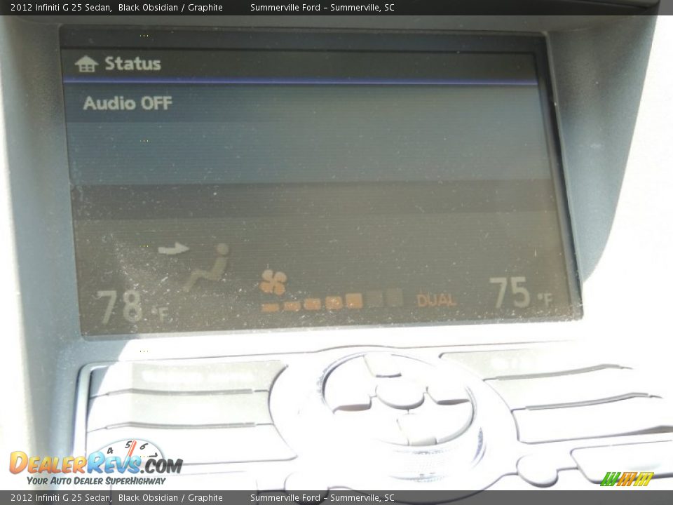 2012 Infiniti G 25 Sedan Black Obsidian / Graphite Photo #20