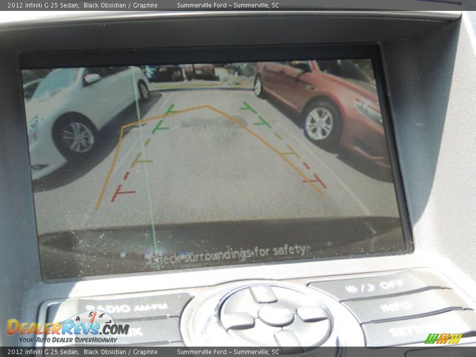 2012 Infiniti G 25 Sedan Black Obsidian / Graphite Photo #21