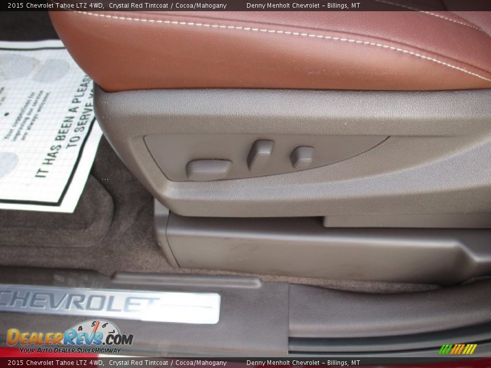 2015 Chevrolet Tahoe LTZ 4WD Crystal Red Tintcoat / Cocoa/Mahogany Photo #18