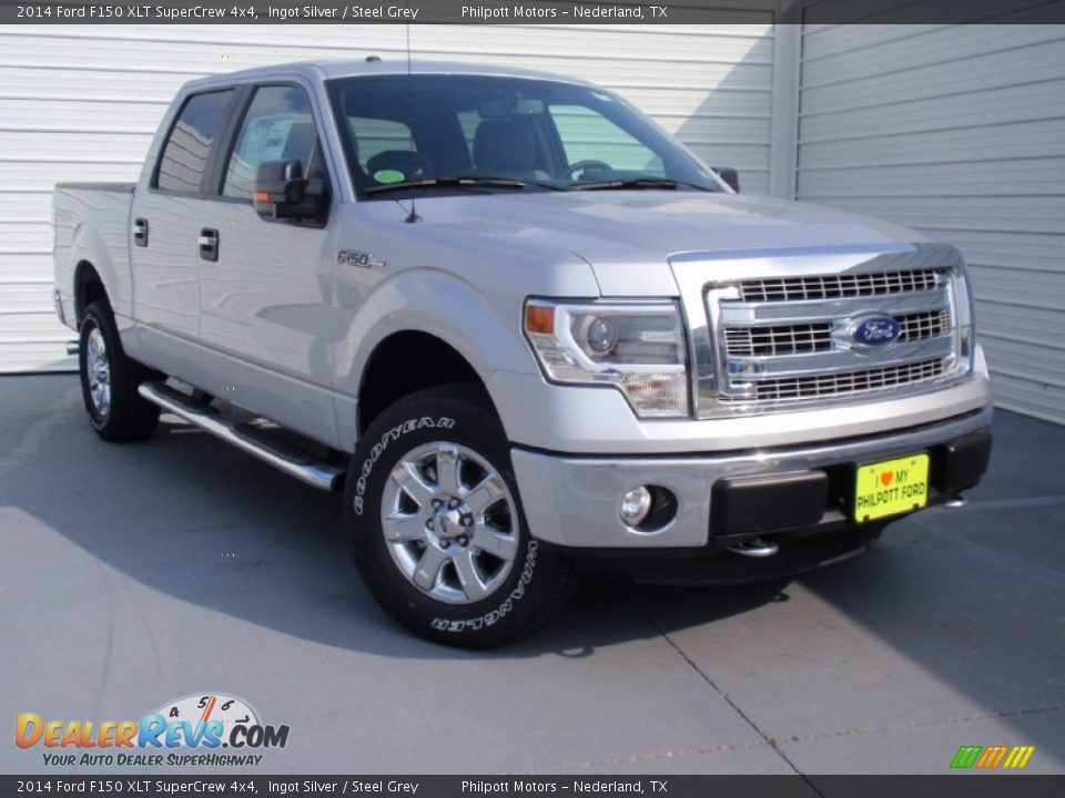 2014 Ford F150 XLT SuperCrew 4x4 Ingot Silver / Steel Grey Photo #1