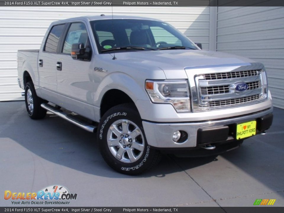 2014 Ford F150 XLT SuperCrew 4x4 Ingot Silver / Steel Grey Photo #2