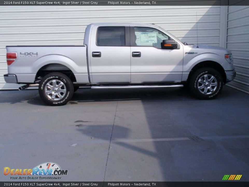 2014 Ford F150 XLT SuperCrew 4x4 Ingot Silver / Steel Grey Photo #3