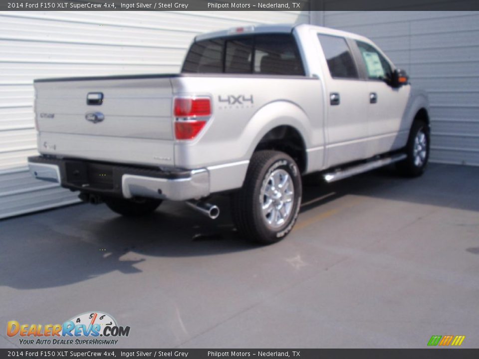 2014 Ford F150 XLT SuperCrew 4x4 Ingot Silver / Steel Grey Photo #4