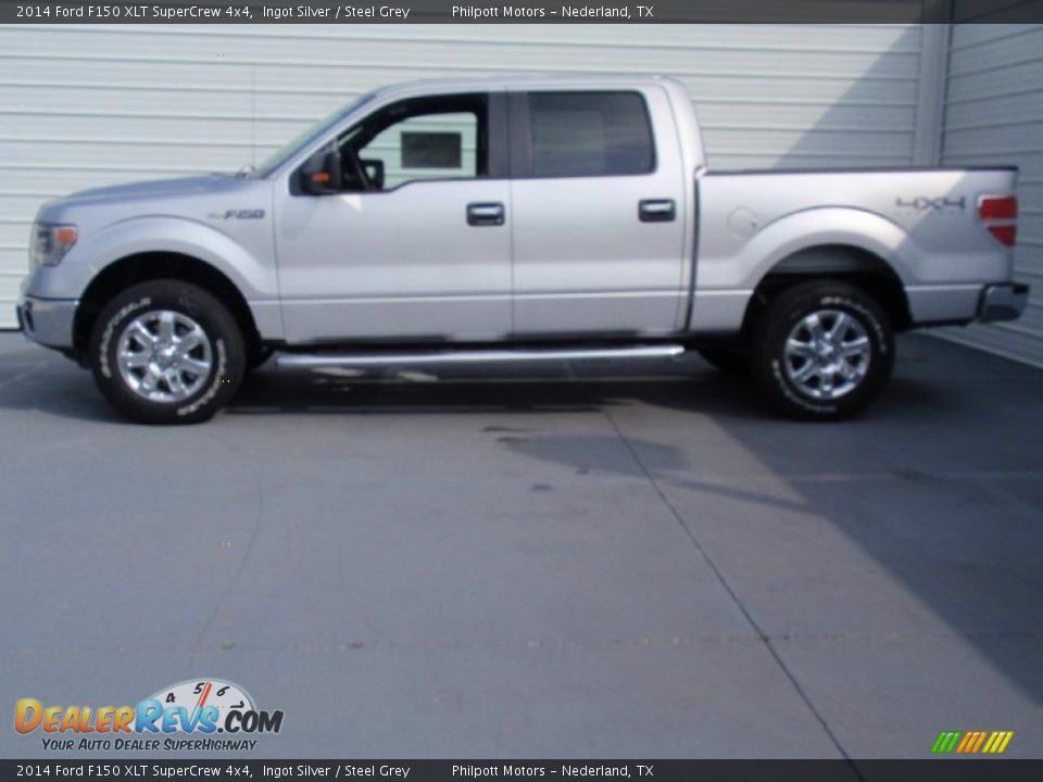 2014 Ford F150 XLT SuperCrew 4x4 Ingot Silver / Steel Grey Photo #6