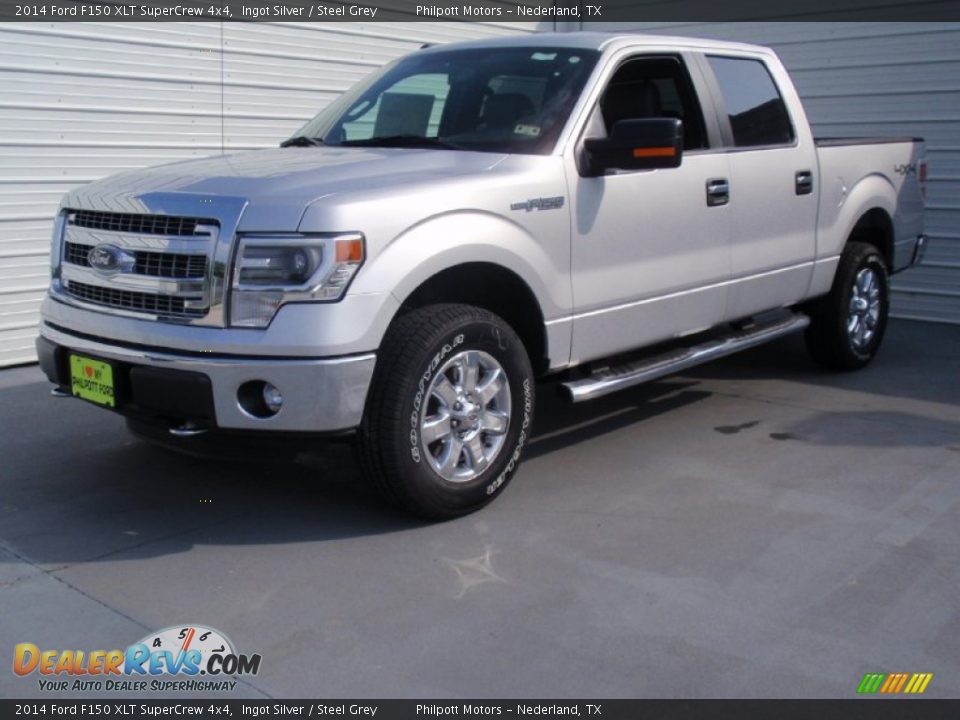 2014 Ford F150 XLT SuperCrew 4x4 Ingot Silver / Steel Grey Photo #7