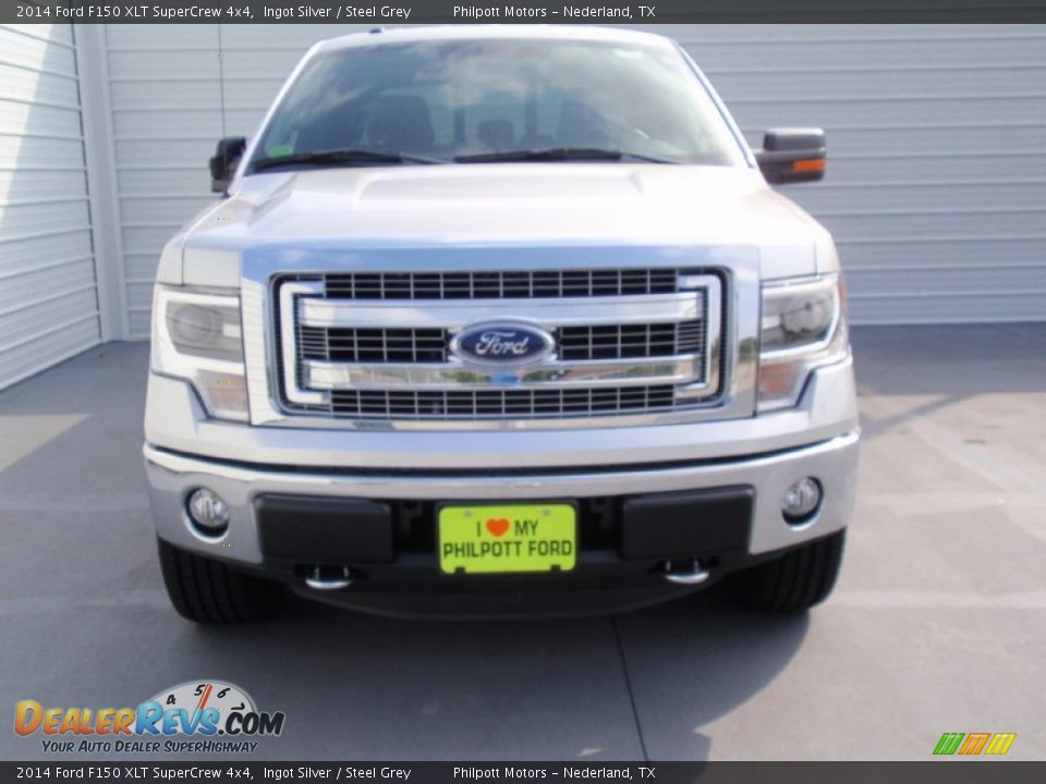 2014 Ford F150 XLT SuperCrew 4x4 Ingot Silver / Steel Grey Photo #8