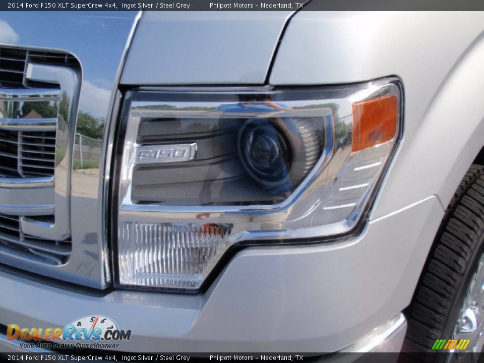 2014 Ford F150 XLT SuperCrew 4x4 Ingot Silver / Steel Grey Photo #9