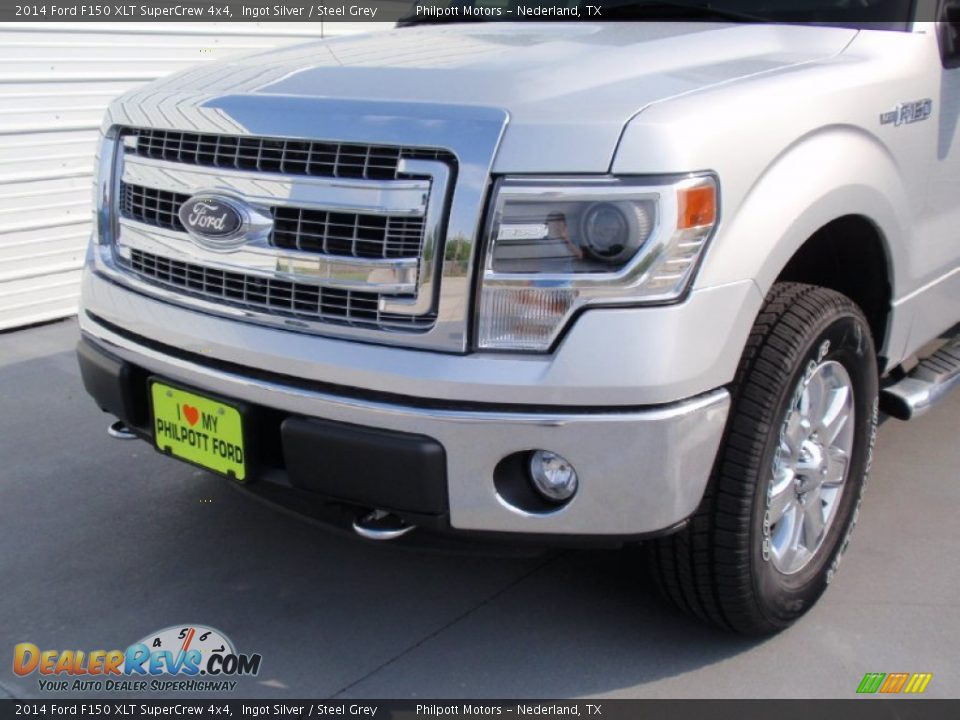2014 Ford F150 XLT SuperCrew 4x4 Ingot Silver / Steel Grey Photo #11