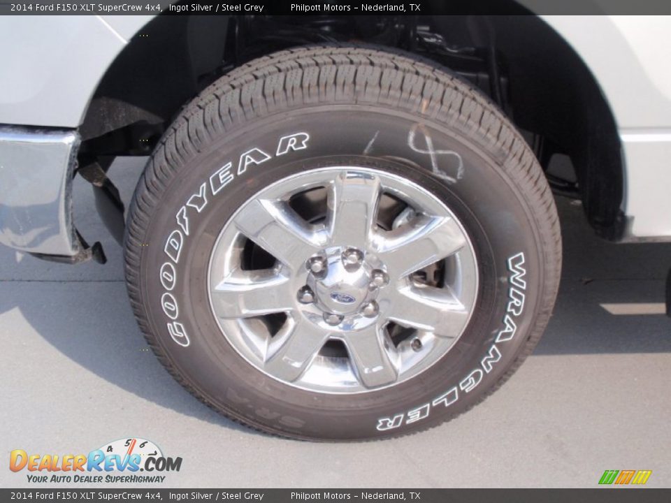 2014 Ford F150 XLT SuperCrew 4x4 Ingot Silver / Steel Grey Photo #12