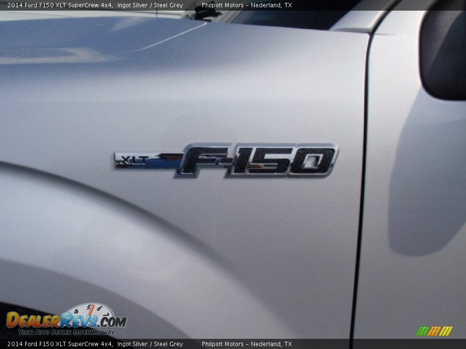 2014 Ford F150 XLT SuperCrew 4x4 Ingot Silver / Steel Grey Photo #13