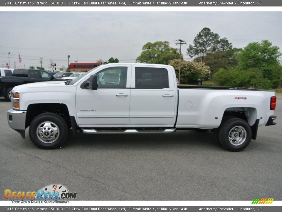 Summit White 2015 Chevrolet Silverado 3500HD LTZ Crew Cab Dual Rear Wheel 4x4 Photo #3