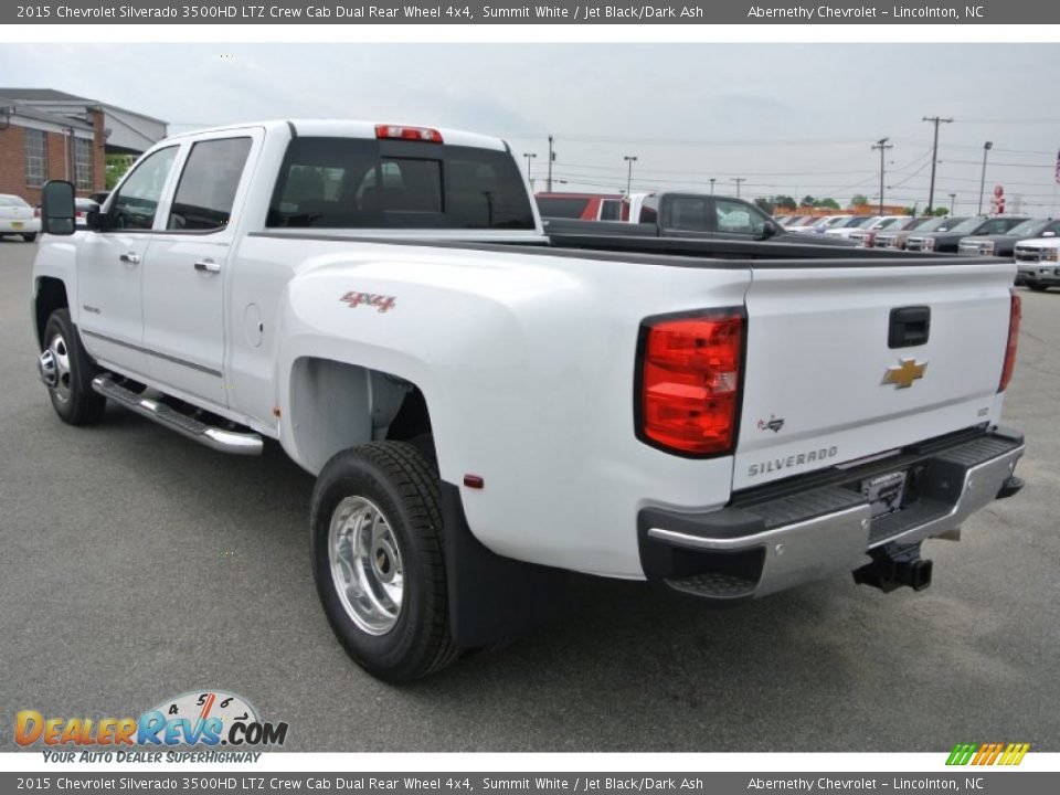 2015 Chevrolet Silverado 3500HD LTZ Crew Cab Dual Rear Wheel 4x4 Summit White / Jet Black/Dark Ash Photo #4