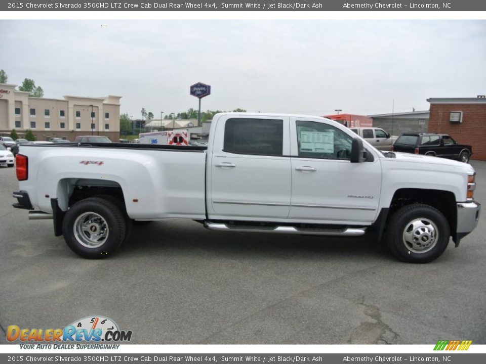 2015 Chevrolet Silverado 3500HD LTZ Crew Cab Dual Rear Wheel 4x4 Summit White / Jet Black/Dark Ash Photo #6