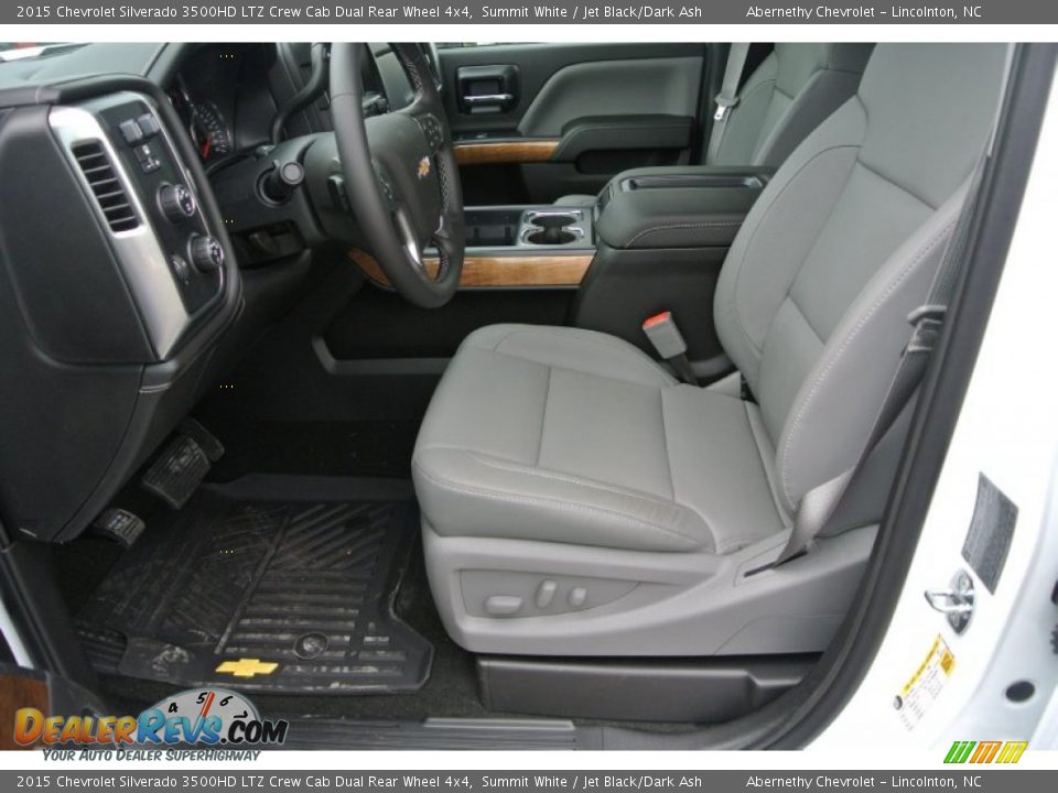 Front Seat of 2015 Chevrolet Silverado 3500HD LTZ Crew Cab Dual Rear Wheel 4x4 Photo #8