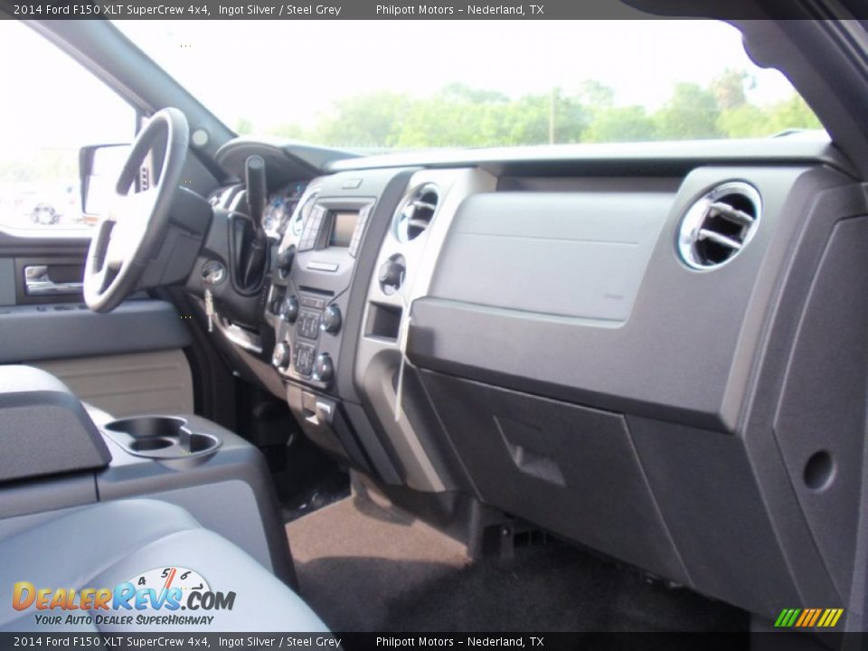 2014 Ford F150 XLT SuperCrew 4x4 Ingot Silver / Steel Grey Photo #23