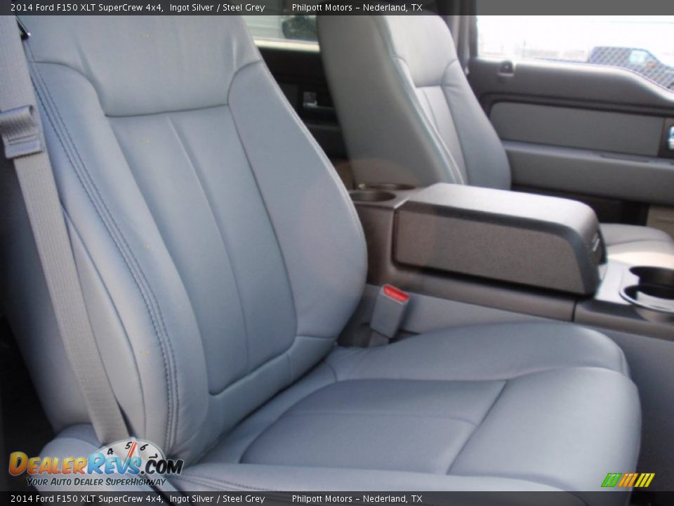 2014 Ford F150 XLT SuperCrew 4x4 Ingot Silver / Steel Grey Photo #24