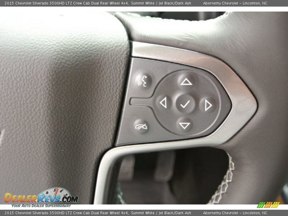 2015 Chevrolet Silverado 3500HD LTZ Crew Cab Dual Rear Wheel 4x4 Summit White / Jet Black/Dark Ash Photo #13