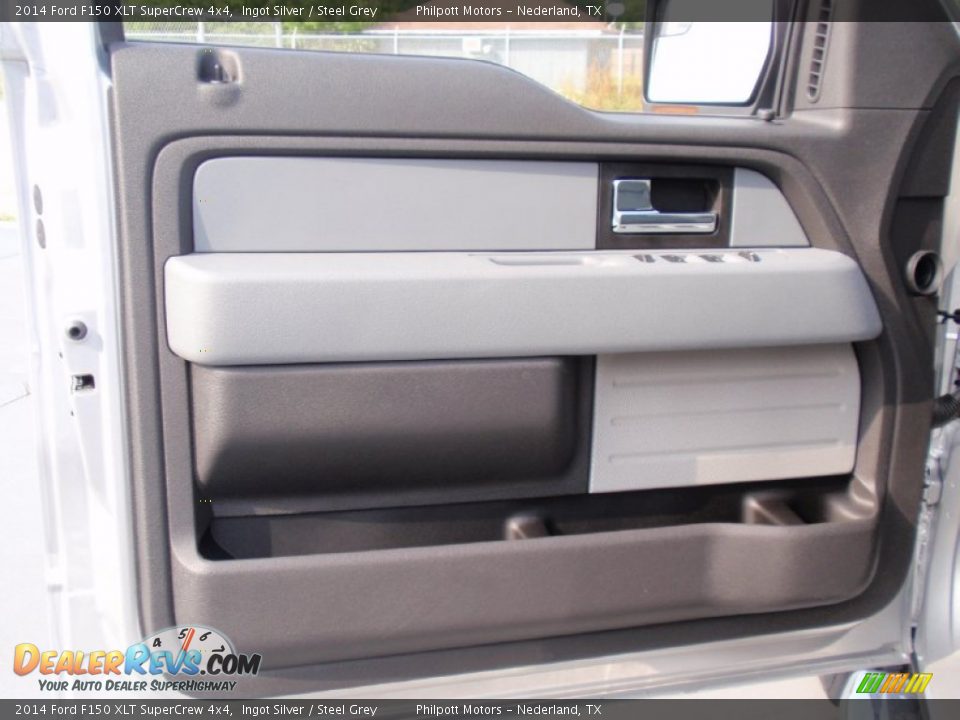 2014 Ford F150 XLT SuperCrew 4x4 Ingot Silver / Steel Grey Photo #27