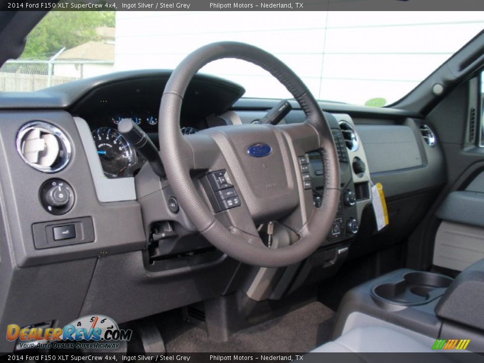 2014 Ford F150 XLT SuperCrew 4x4 Ingot Silver / Steel Grey Photo #29