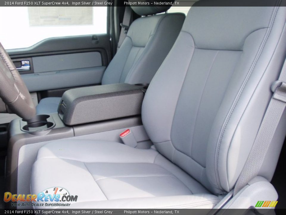 2014 Ford F150 XLT SuperCrew 4x4 Ingot Silver / Steel Grey Photo #30