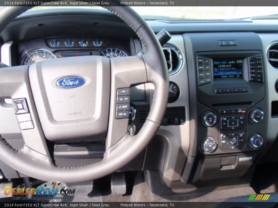 2014 Ford F150 XLT SuperCrew 4x4 Ingot Silver / Steel Grey Photo #32