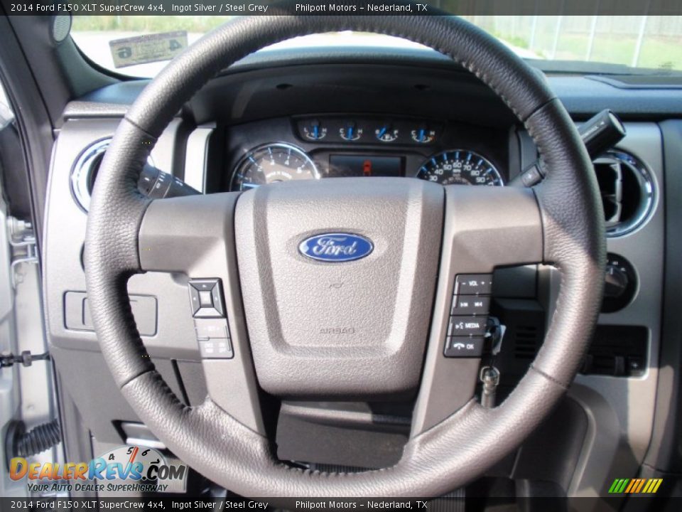 2014 Ford F150 XLT SuperCrew 4x4 Ingot Silver / Steel Grey Photo #34