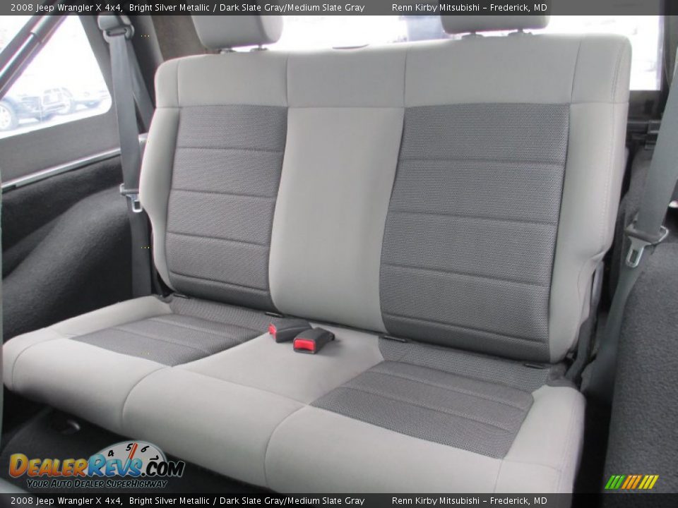 2008 Jeep Wrangler X 4x4 Bright Silver Metallic / Dark Slate Gray/Medium Slate Gray Photo #14