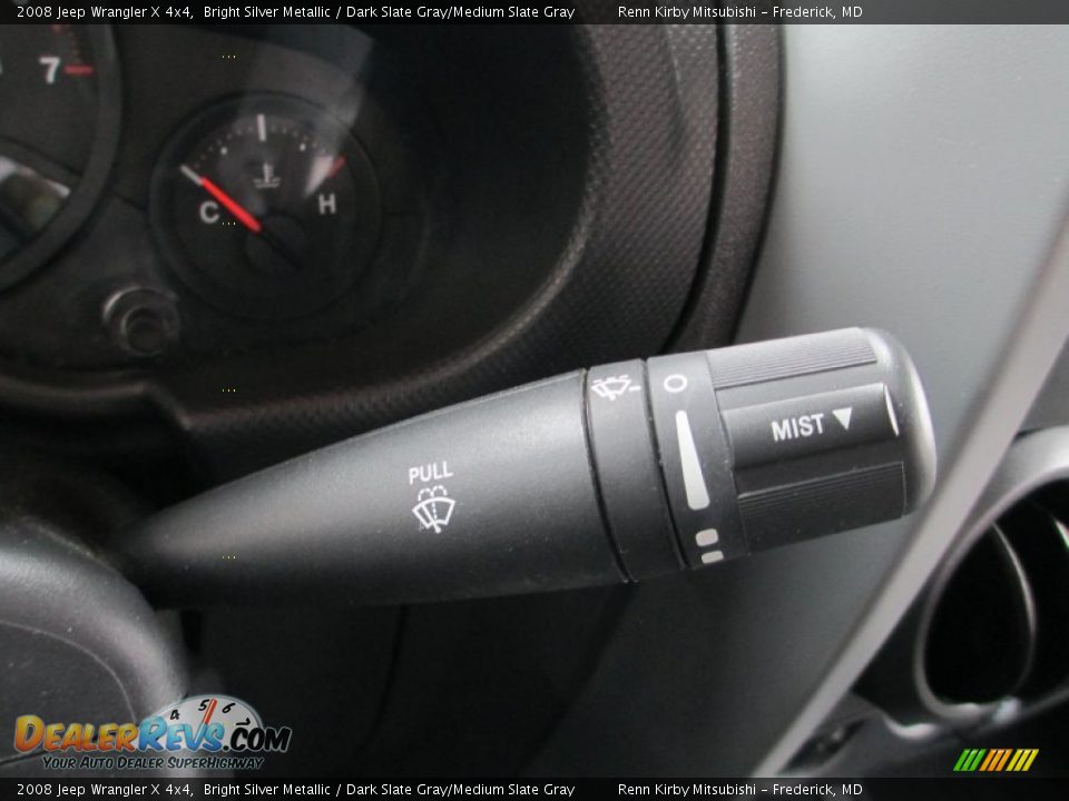 2008 Jeep Wrangler X 4x4 Bright Silver Metallic / Dark Slate Gray/Medium Slate Gray Photo #22