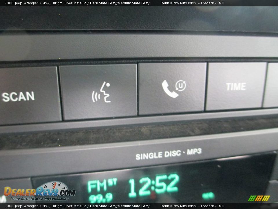 2008 Jeep Wrangler X 4x4 Bright Silver Metallic / Dark Slate Gray/Medium Slate Gray Photo #24