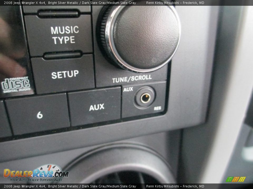 2008 Jeep Wrangler X 4x4 Bright Silver Metallic / Dark Slate Gray/Medium Slate Gray Photo #25