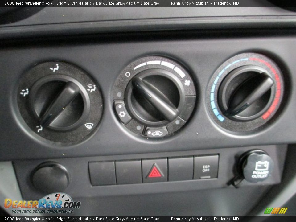 2008 Jeep Wrangler X 4x4 Bright Silver Metallic / Dark Slate Gray/Medium Slate Gray Photo #27
