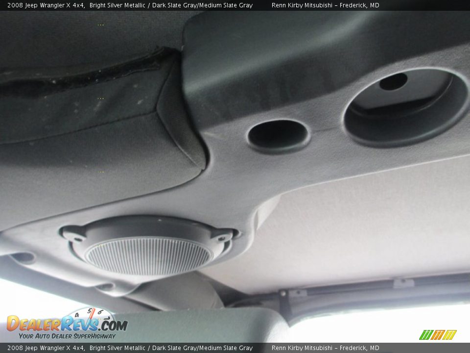 2008 Jeep Wrangler X 4x4 Bright Silver Metallic / Dark Slate Gray/Medium Slate Gray Photo #31