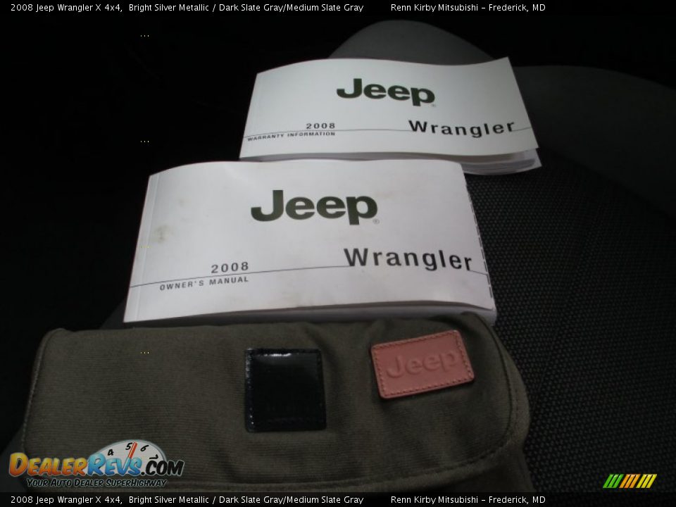 2008 Jeep Wrangler X 4x4 Bright Silver Metallic / Dark Slate Gray/Medium Slate Gray Photo #32